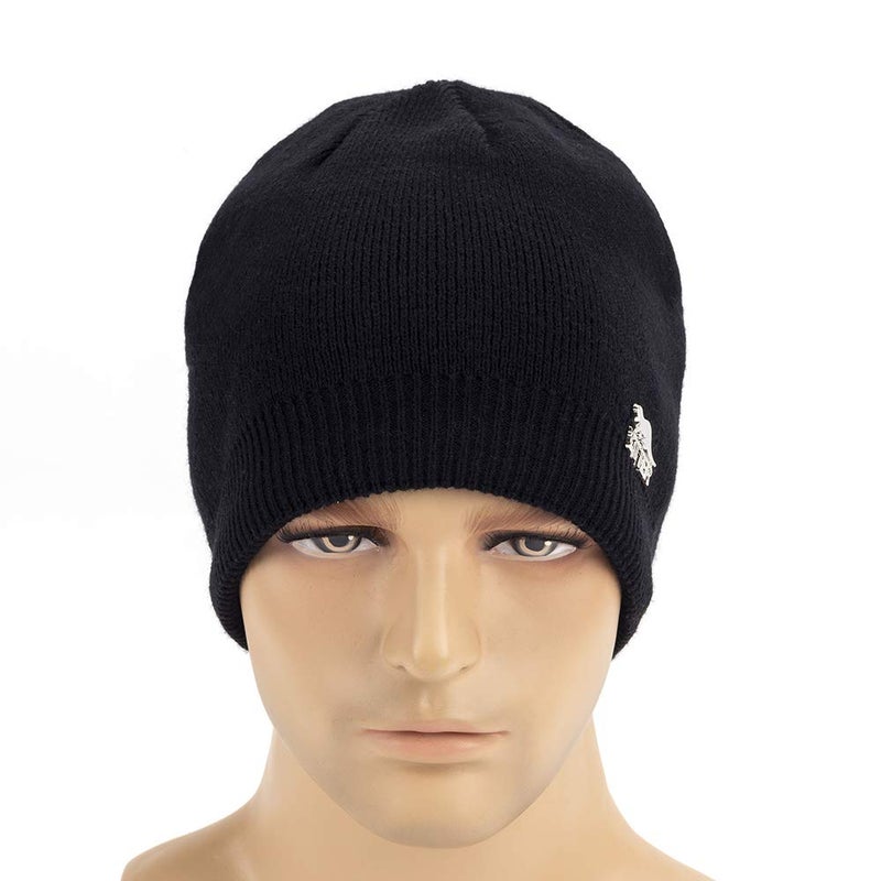 OTTER Waterproof, Windproof, Breathable - Beanie Knit Hat for Cold Weather Available in 7 Colours (Black) - Image 3